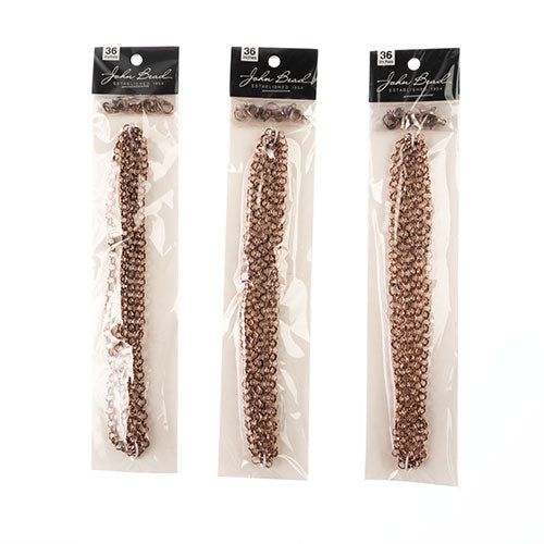 36in Chain And Findings Set- 4mm Rolo Cable Chain 