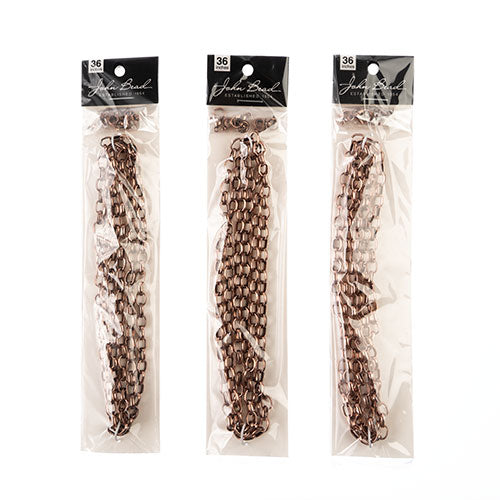 36in Chain And Findings Set-5x7mm Oval Cable Chain