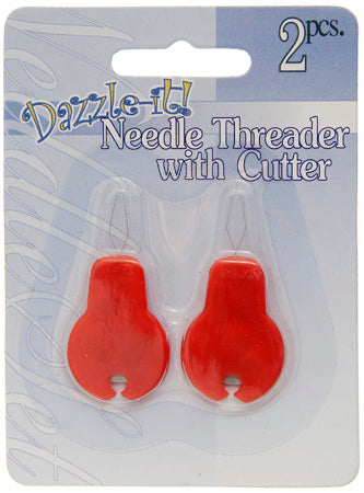 Dazzle-It Needle Threader With Cutter 2pcs Per Package