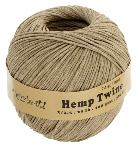 Hemp 20lb 100g Polished 380ft Natural With Label