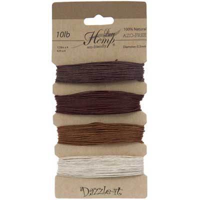 Hemp 100% Natural 0.5mm 10lb 4x41.9ft