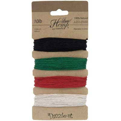 Hemp 100% Natural 0.5mm 10lb 4x41.9ft