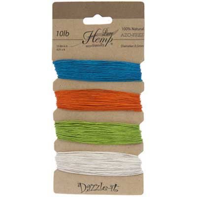 Hemp 100% Natural 0.5mm 10lb 4x41.9ft