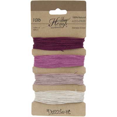 Hemp 100% Natural 0.5mm 10lb 4x41.9ft