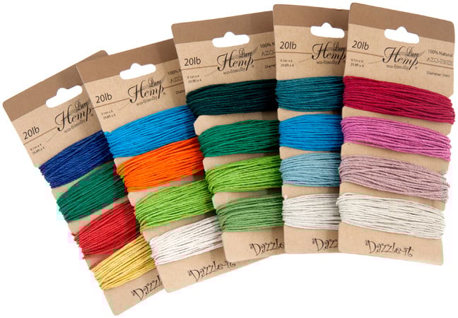 Hemp 100% Natural 1mm 20lb 4x29.9ft 