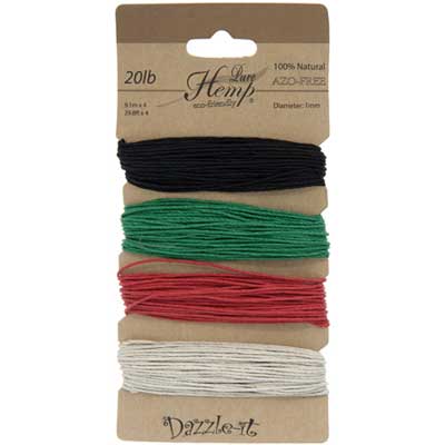 Hemp 100% Natural 1mm 20lb 4x29.9ft
