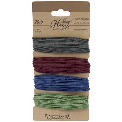 Hemp 100% Natural 1mm 20lb 4x29.9ft