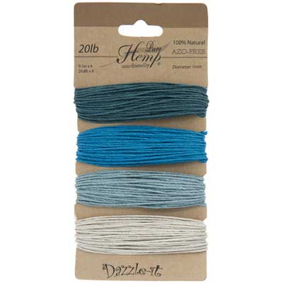 Hemp 100% Natural 1mm 20lb 4x29.9ft