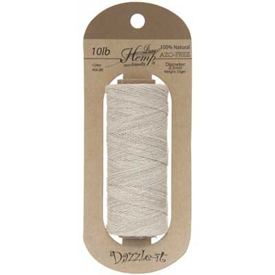 White Hemp Cord 0.5mm 10lb