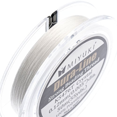 White 0.8mm Crystal String Cord (50m)