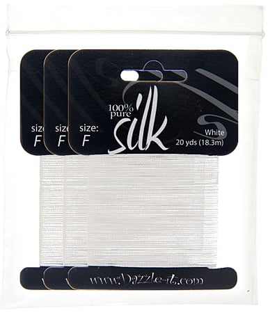 Dazzle-It Silk Bead Thread F (10.9lbs) - 20 Yards