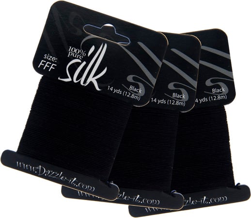 Dazzle-It Silk Bead Thread FFF (15lbs) 14 Yards