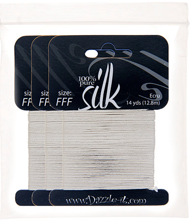Dazzle-It Silk Bead Thread FFF (15lbs) 14 Yards