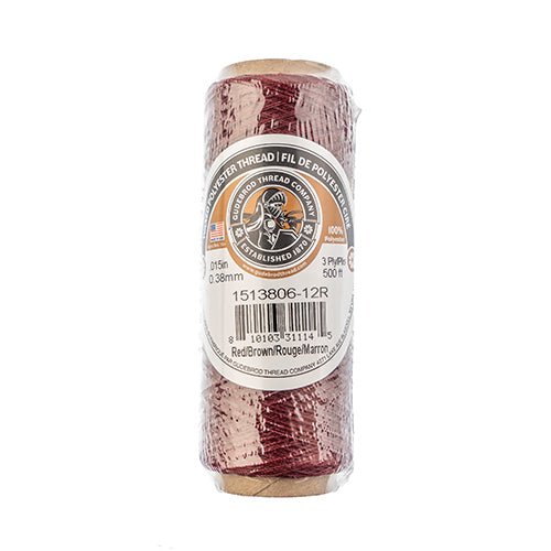 Gudebrod Waxed Thread 3ply 500ft Spool 0.38mm thick