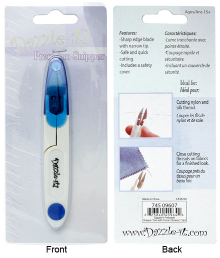 Dazzle-It Precision Snipper Tool With Cover (Scissor)