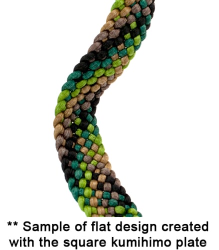 Kumihimo Disk Plate 25pcs Square Flat Braid