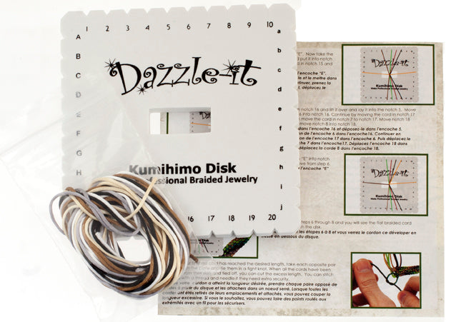 Kumihimo Plate Kit - Flat Braid