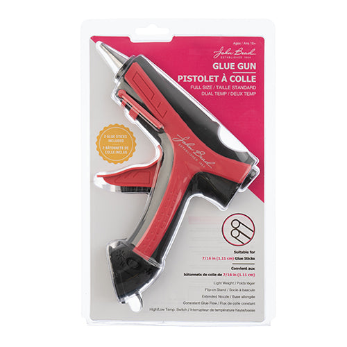 Glue Gun Dual Temp Hi Low Switch 6.7x6.5in Pro Quality With 2 Glue Sticks