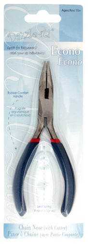 Dazzle-It Econo Pliers Chain Nose With Cutter