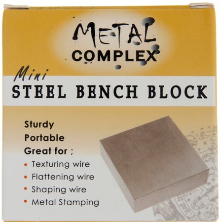 Bench Block 2.5x2.5x0.75in Steel Metal Complex