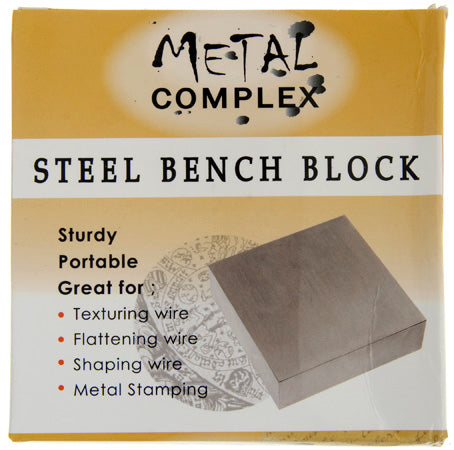 Large Bench Block Steel 4X4x0.5inch- Metal Complex by Cosplay Supplies