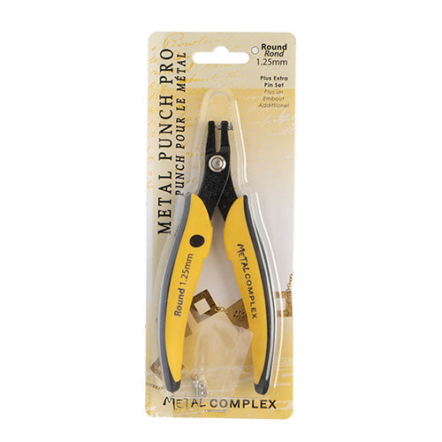 Metal Complex Plier Hole Punch With 1 Extra Pin Set Round 1.25mm