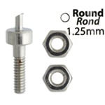Metal Complex Replacement Pins 2 Sets Round 1.25mm