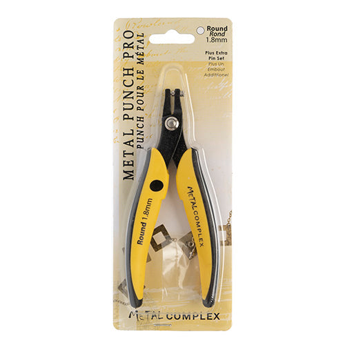 Metal Complex Plier Hole Punch With 1 Extra Pin Set Round 1.8mm