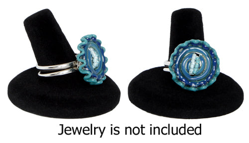 Ring Display Black Velvet 0.5Inx1.5in