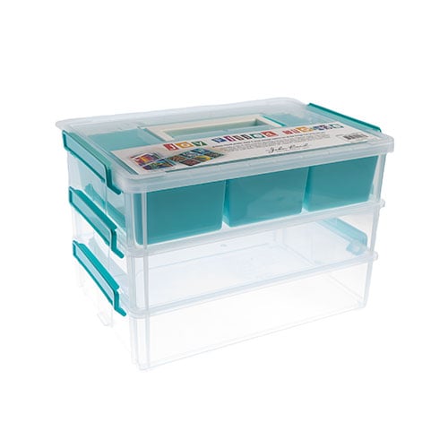 Stackable Boxes 3Pcs Lid with handle And Insert Each 10x7x2.5in