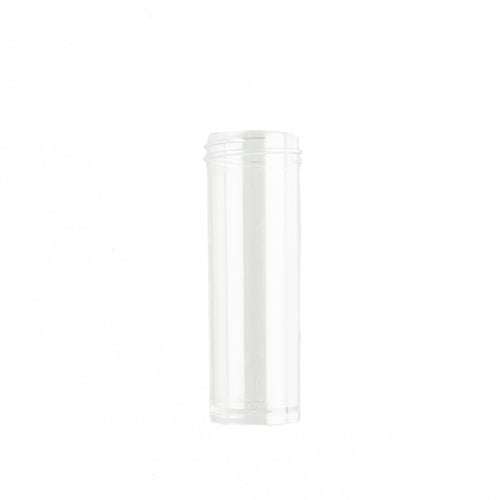Vial - Plastic With Black Cap Approx 62x22mm (20g)
