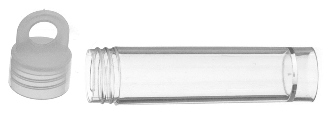 Vial - Plastic With Alabaster Cap 