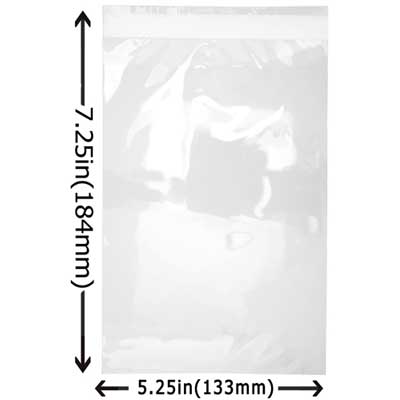 Lip-N-Tape Bag Clear 5.25x7.12in 1.2ml