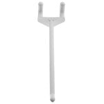 Peg Hook - Plastic 4Inch White