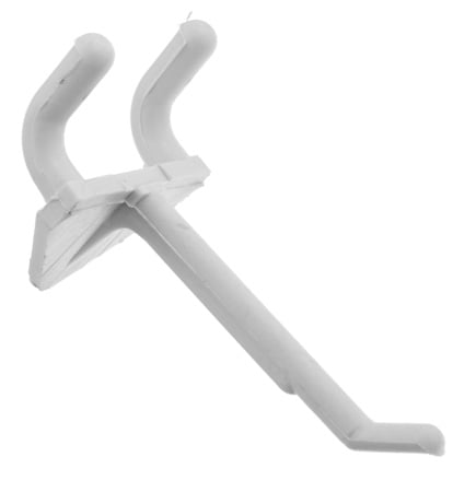Peg Hook - Plastic 2Inch White