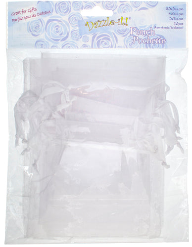 Dazzle-It Sachet Sheer Pouch 4 Set (S/M/L) 