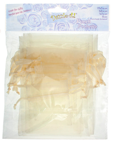 Dazzle-It Sachet Sheer Pouch 4 Set (S/M/L) 