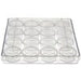 Plastic Box (13.5x13.5x2cm) With 16 Clear Round Containers (3x1.2cm)