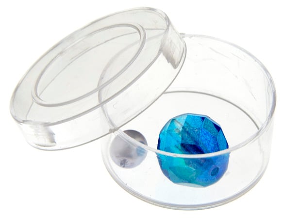 Plastic Clear Round Containers (3x1.2cm) 12pcs in Polybag