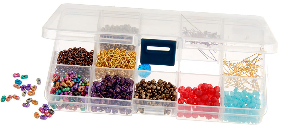 Plastic Box (17.6x10.2x2.2cm) With 15 Compartments