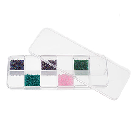 Plastic Box (15.5x5.3x2.3cm) With 12 Compartments