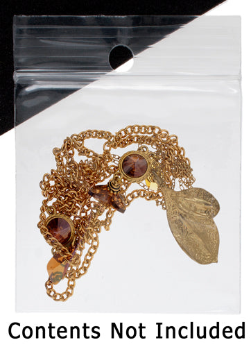 Zip Lock Bag Crystal Clear With Hole