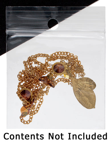 Zip Lock Bag Crystal Clear With Hole