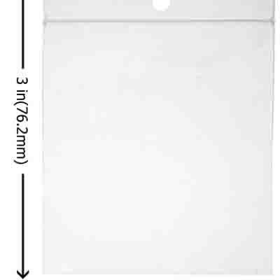 Zip Lock Bag Crystal Clear With Hole (3mil)