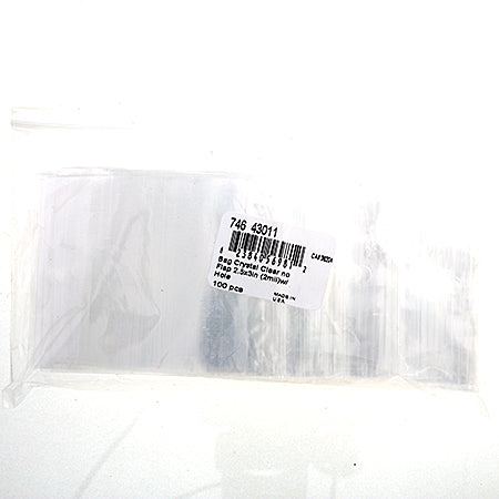 Bag Crystal Clear No Flap 2.5x3in (2mil) w/ Hole