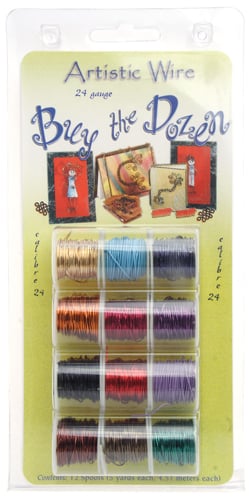 Art Wire Multi 12 Spools - 5 Yards Each
