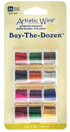 Art Wire Multi 12 Spools - 5 Yards Each