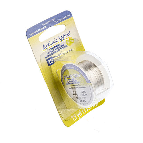 Art Wire 28ga Lead/Nickel Safe Non-Tarnish Silver