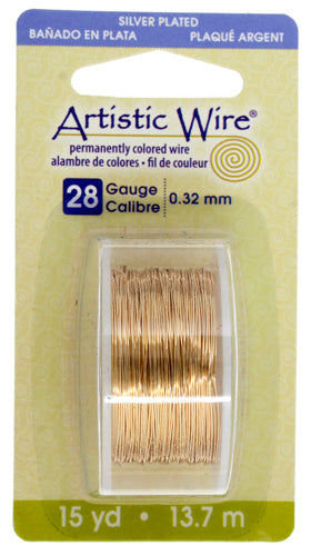 Silver Plated Wire 28ga Lead/Nickel Safe Gold