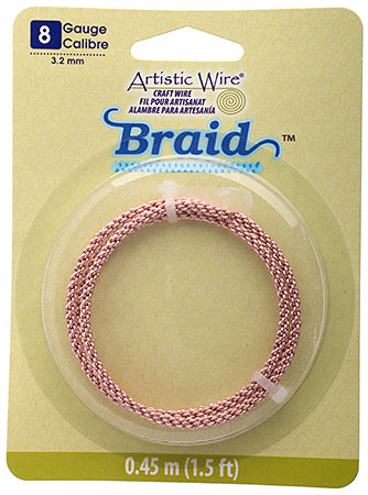 Artistic Wire - Braid 8ga Round Non-Tarnish  1.5 ft